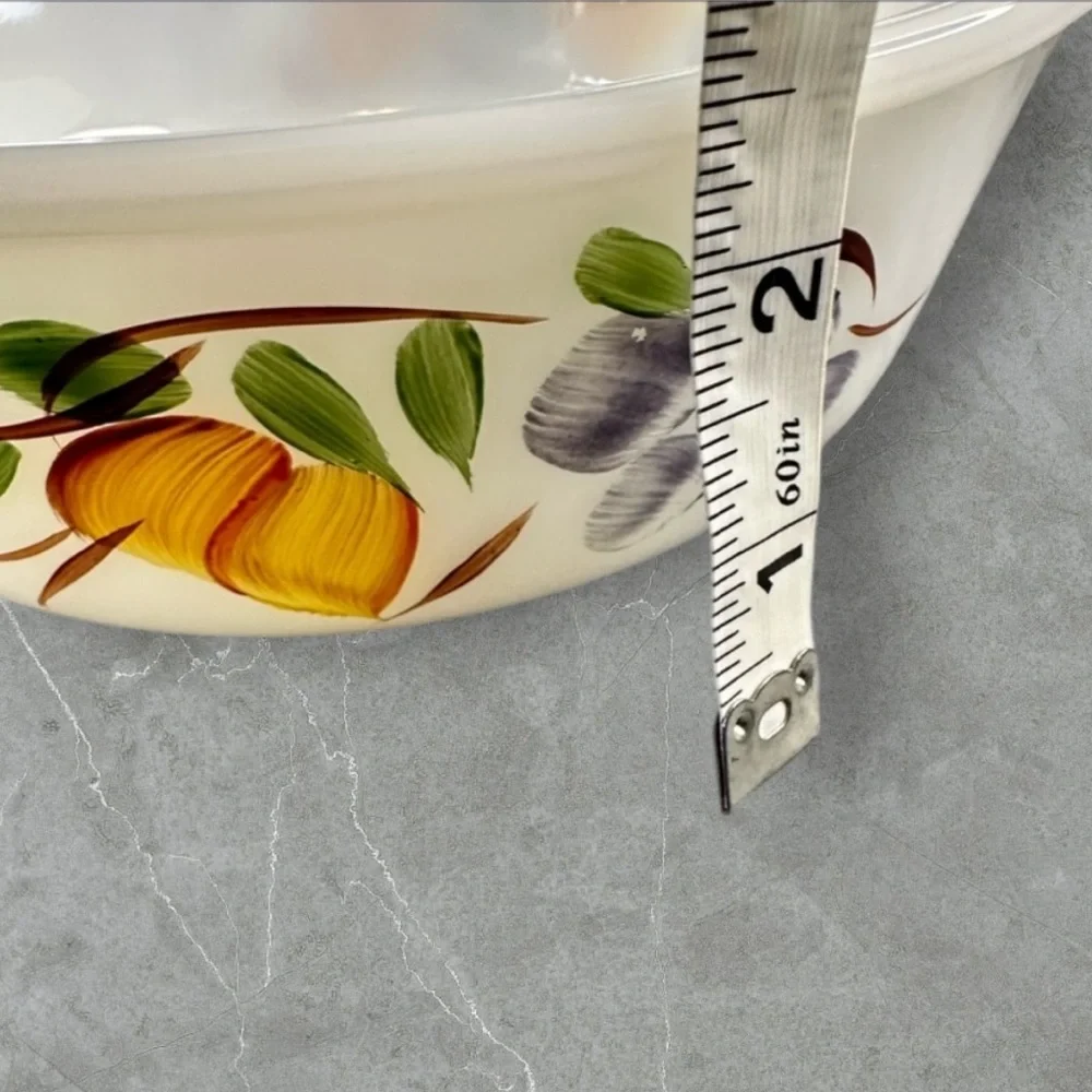 Vintage Fire King gay fad fruit 1.5 quart ovenware bowl #447 USA